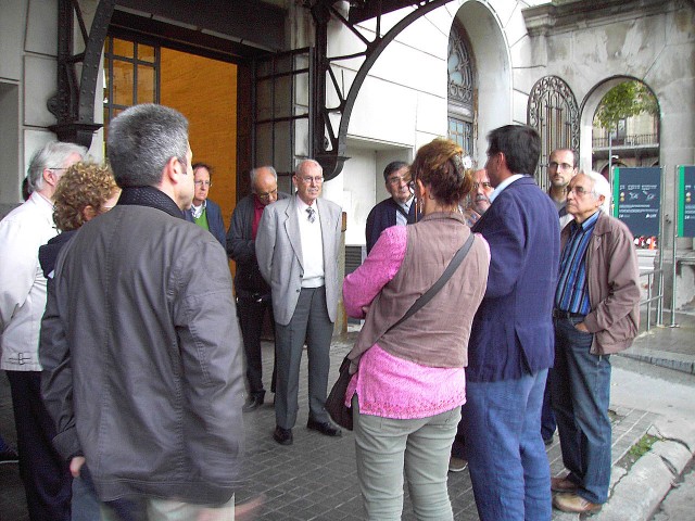 Visita a l'Estació de França, acompanyats per José Ramón Pastor d'ADIF.